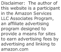 
The author of this website is a participant in the Amazon Services LLC Associates Program, an affiliate advertising program designed to provide a means for sites to earn advertising fees by advertising and linking to amazon.com