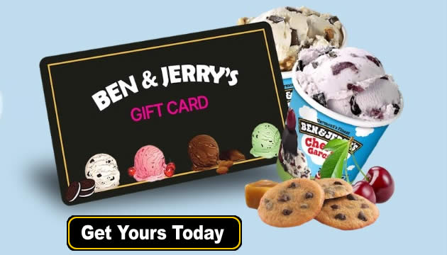 win a ben & jerrys gift card