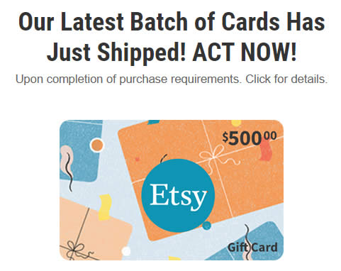 win a $500 etsy gift card