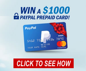 win a $1000 paypal prepaid card